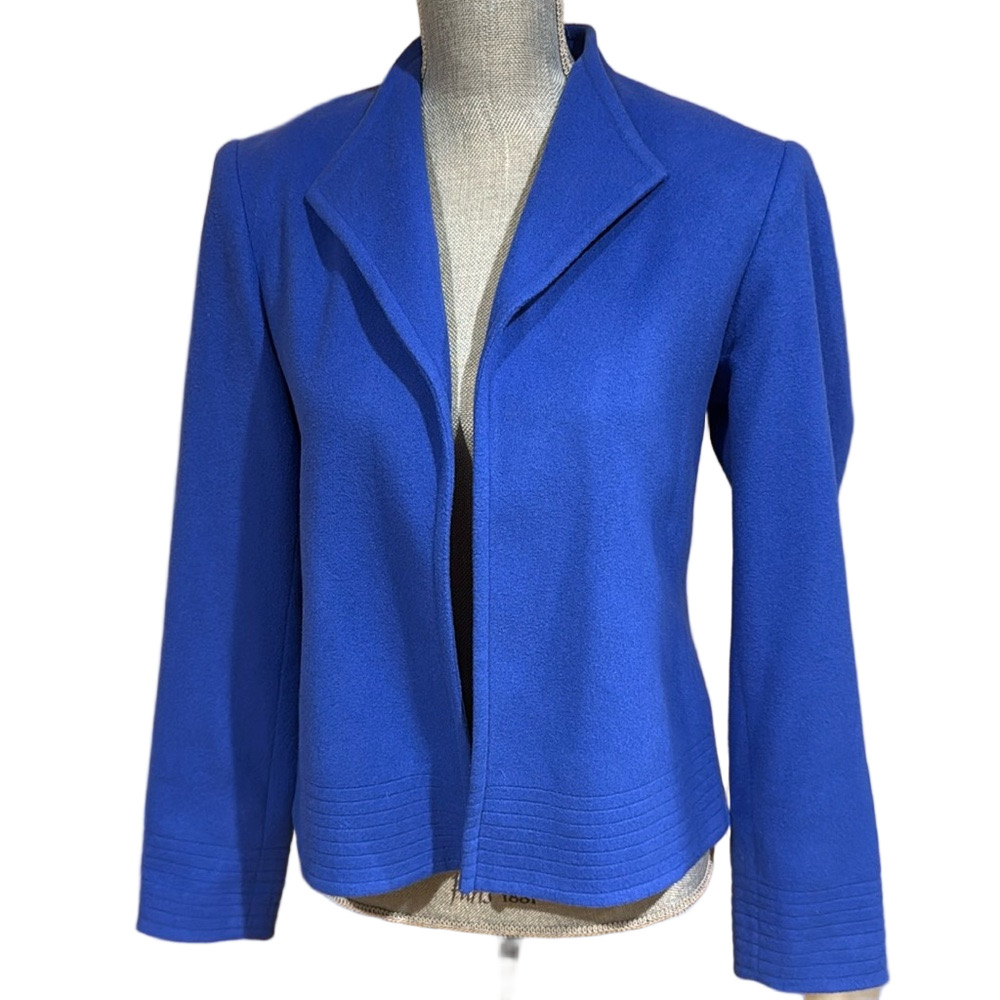 Louben Canada Super Soft Wool Cashmere Blazer – Cobalt Blue – Women’s Size 4